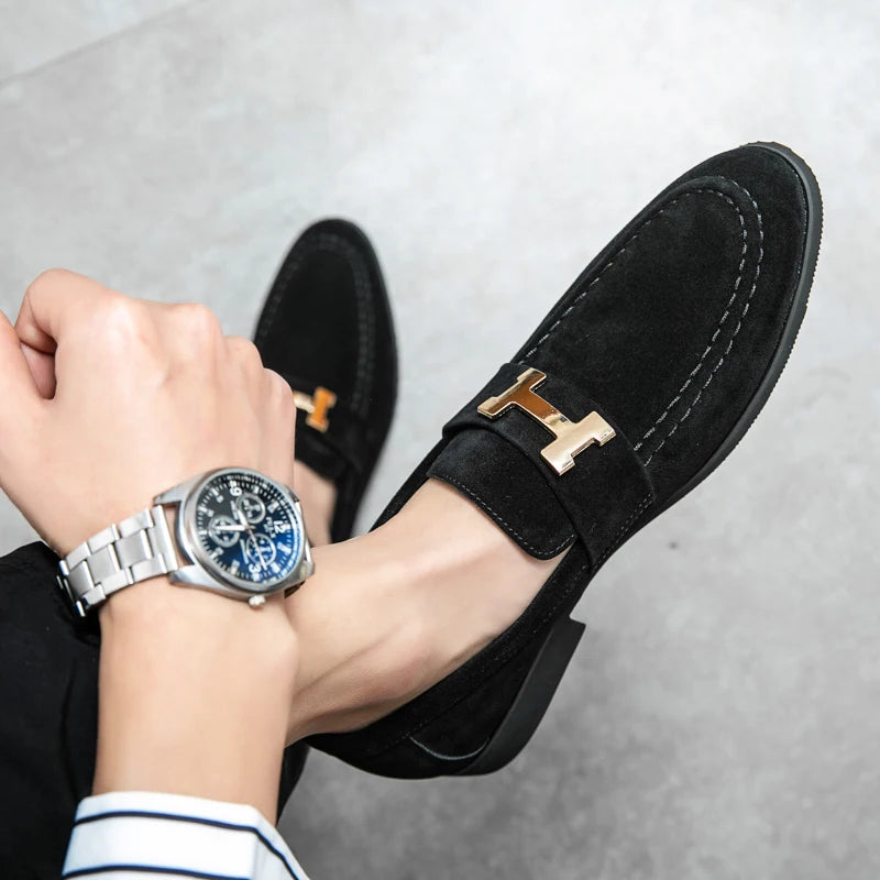 Männer Freizeit schuhe Business Leder Slipper Büro Kleid Schuhe für Männer